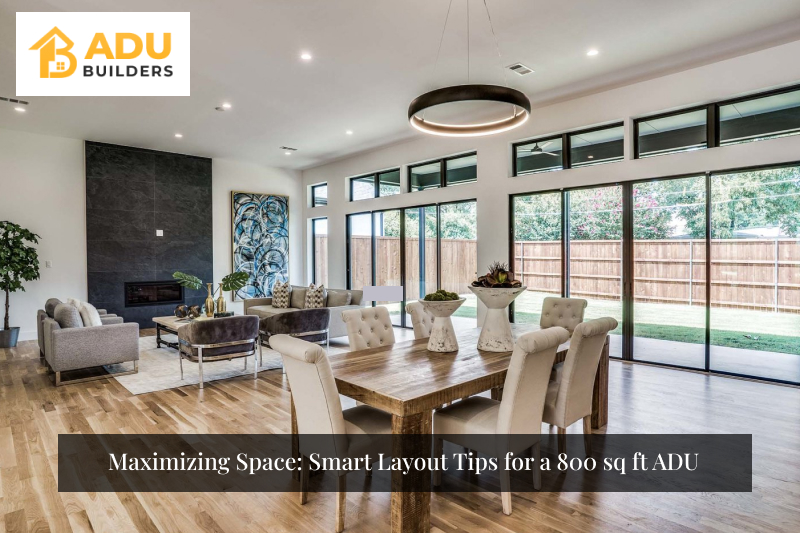 Maximizing Space Smart Layout Tips for a 800 sq ft ADU